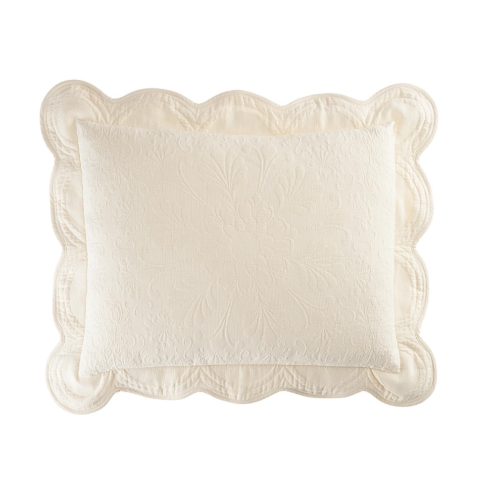 Historic Charleston Modern Farmhouse Sham-Ivory Floral